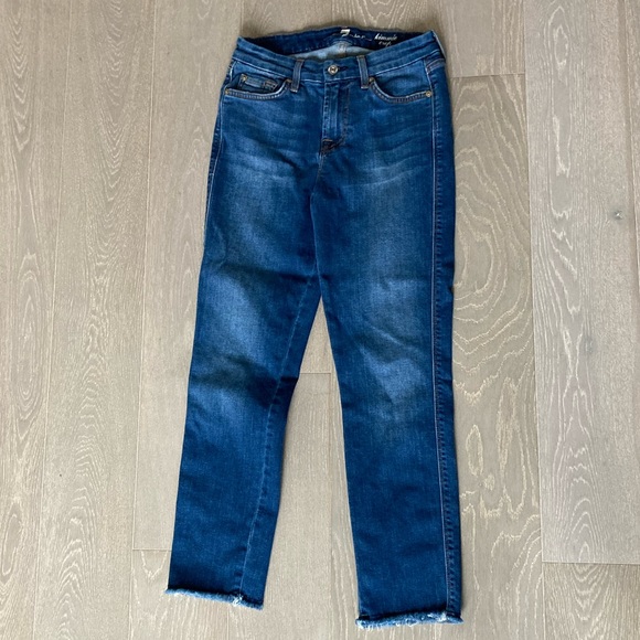 7 for All Mankind Kimmie Crop jean size 25 - Picture 1 of 6